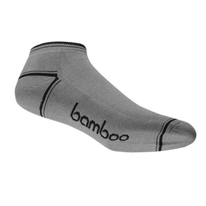 Grey Bamboo Ankle Socks - Men's 6-10