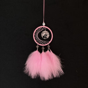 Mini Tree Of Life Dream Catcher | Available In Black, Pink And White