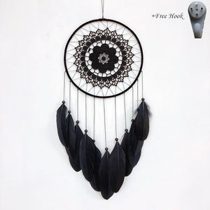 Dream Catcher White and Black - 40cm
