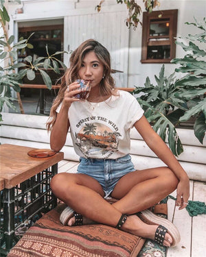 Cool Women's Hippie Shirt - Spirit Of The Wild | S-L