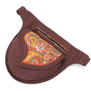 Groovy Hippie Styled Fanny Pack Waist Belt Bag