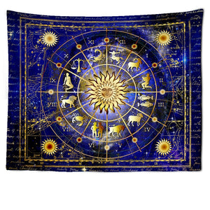 Star Sign And Sun Tapestry / Wall Hanging