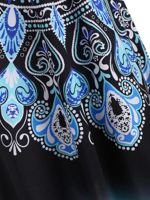 Hippie V-Neck Styled Hippie Dream Catcher Dress | S-XXL