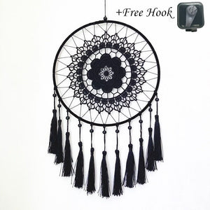 Dream Catcher White and Black - 40cm