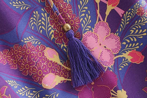 Women's Beautiful Lace Up Boho Dress | V-Neck | S-L