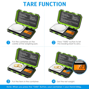 0.1g - 1KG Digital Scales With 50g Calibration Weight