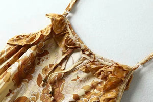 Hippie Drawstring Beach Dress | Yellow Or Pink | S-L