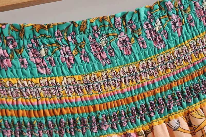Vintage Styled Bohemian 60's Hippie Long Skirt | M-XL | Various Colours