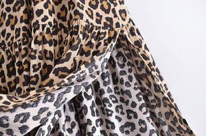 Long Leopard Printed Bohemian Dress | S-XL