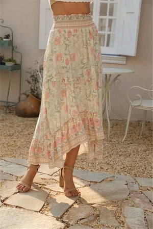 Light Coloured Floral Beach Skirt | M-XL | 3 Styles