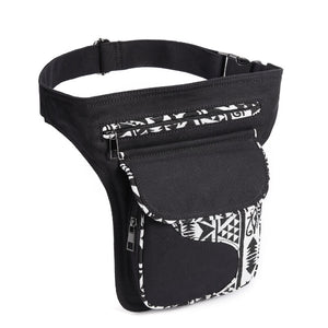 Tribal Patchwork Styled Waist Belt Bag - Various Colours