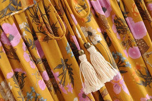 Women's Flowing Bohemian Flare Maxi Dress | S-L | Various Colours