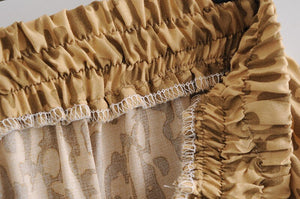 Blush Leopard Printed Tassel Bohemian Skirt | M-L