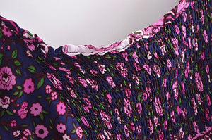 Women's Purple Boho Two Piece Outfit | Sleeveless Top + Bohemian Pants | S-L