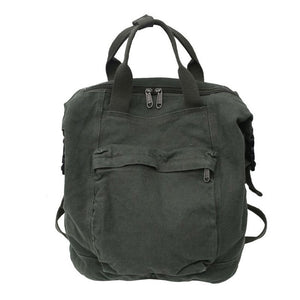 Large Cool Plain Canvas Shoulder Backpacks - Various Colours