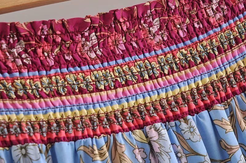 Vintage Styled Bohemian 60's Hippie Long Skirt | M-XL | Various Colours