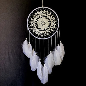 Dream Catcher White and Black - 40cm