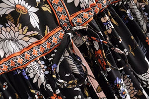 Women's Crane Bohemian Beach Dress | V-Neck | S-XL