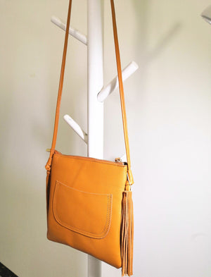 Genuine Leather Bohemian Styled Hippie Handbag