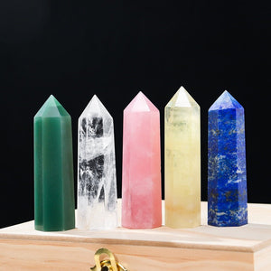 Natural Crystal Stone And Column Set