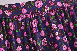 Women's Purple Boho Two Piece Outfit | Sleeveless Top + Bohemian Pants | S-L