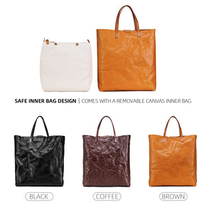 Premium 100% Leather Tote Bag - Various Colours