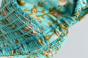 Women's Casual Boho Two Piece Outfit | Beach Styled Top + Bohemian Skirt | S-L | Various Colours