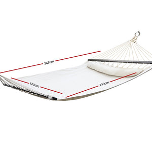 Cream Hammock With Tassels - Double
