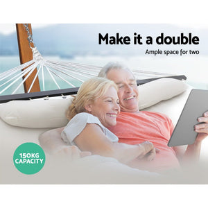 Cream Hammock With Tassels - Double