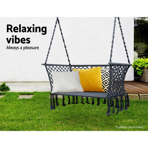 Garden 2 Person Rope Hammock Chair