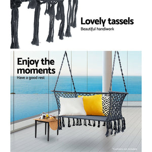 Garden 2 Person Rope Hammock Chair