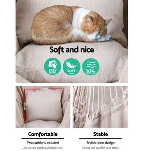 Cream Garden Hammock Swinging Chair