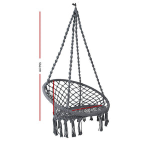Hippie Styled Grey Hammock Swing Chair
