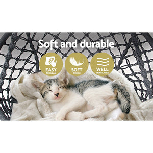 Hippie Styled Grey Hammock Swing Chair