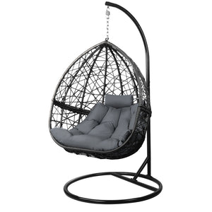 Black Outdoor Hanging Swing Chair