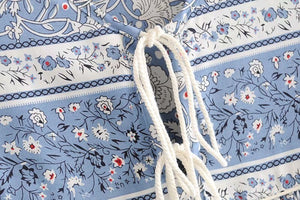 Women's Vintage Styled Long Sleeve Beach Bohemian Dress | S-L