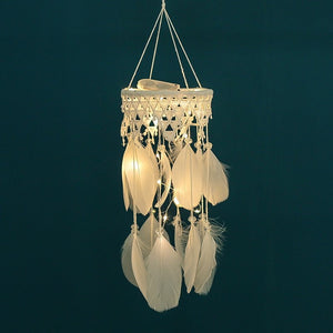 Beautiful Dream Catcher Wind Chime With Light