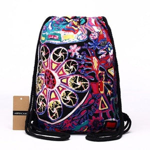 Aztec Hippie Styled Draw String Backpacks