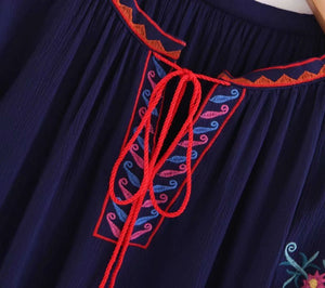 Vintage Women's Hippie Old Skool Blouse | Long Sleeve | Free Size | 4 Colours