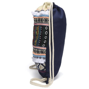 Cool High Quality Draw String Bag With Hippie Design