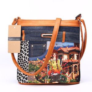 Women's Art Styled Patchwork Shoulder Bags