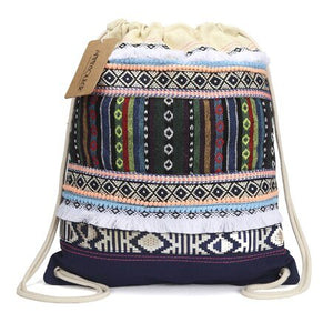 Cool High Quality Draw String Bag With Hippie Design