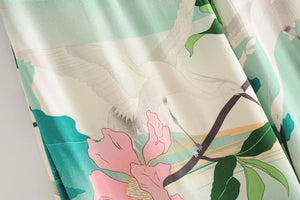 Women's Bohemian Loose Fit Long Pants | Crane Design | S-XL