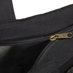 Women's Elephant Printed Tote / Canvas Patchwork Handbags