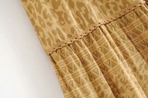 Women's Hippie High Waisted Skirt | Golden Yellow | S-L