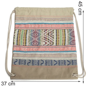 Cool High Quality Draw String Bag With Hippie Design