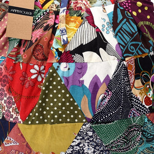 Large Cotton Patchwork Adjustable Shoulder Bag