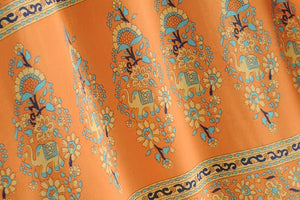 Women's Bohemian Yellow Kimono Bikini Cover Up | Beach Top | S-L