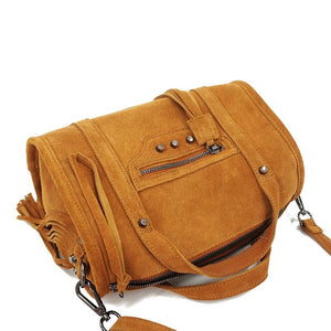 Genuine Leather Hippie Styled Business Handbag