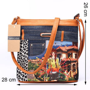 Women's Art Styled Patchwork Shoulder Bags